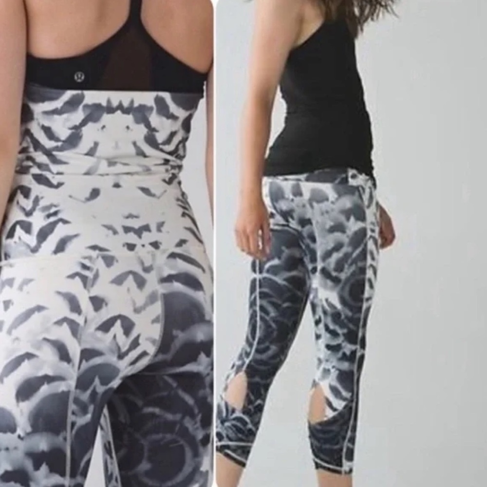 Lululemon Wunder Under Pant SE Dance 8 Skirt Leggings Pretty Plume Angel Wing - Picture 2 of 8